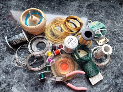 Large Lot of Assorted Wire for Jewelry Making, Spinner for Seed Beads
