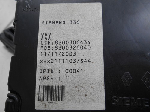 Kit Chiave ECU Renault Megane II 1.5 60kw K9KD7 2004 8200334419 8200374152 - Imagen 4 de 8