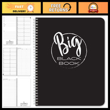 Large Address Book - 100 Pages, 8.5'' x 11'', Wire-O Binding, Made in USA