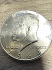 1964 Kennedy Half Dollar with RARE Hair Detail No Mint Mark-Very Good Condition