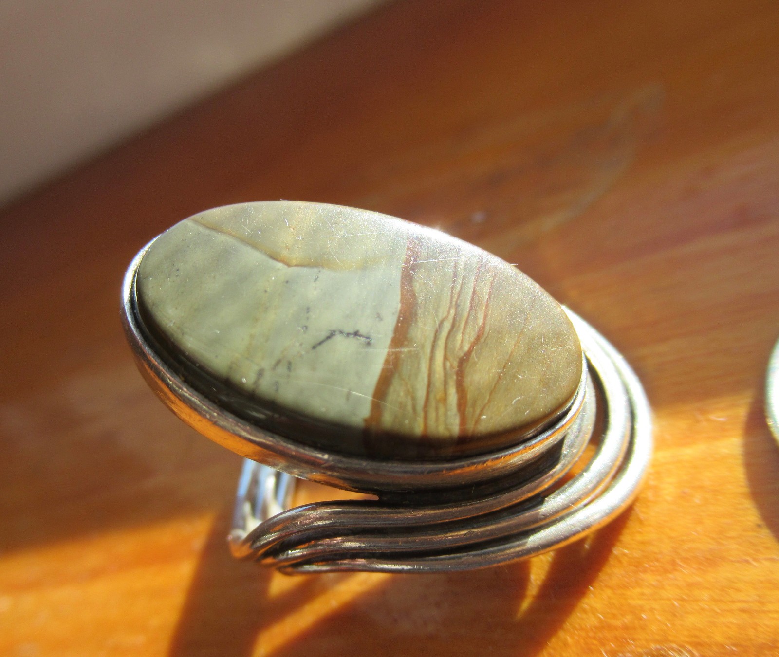 Signed Native American Solid 925 Sterling Silver … - image 2