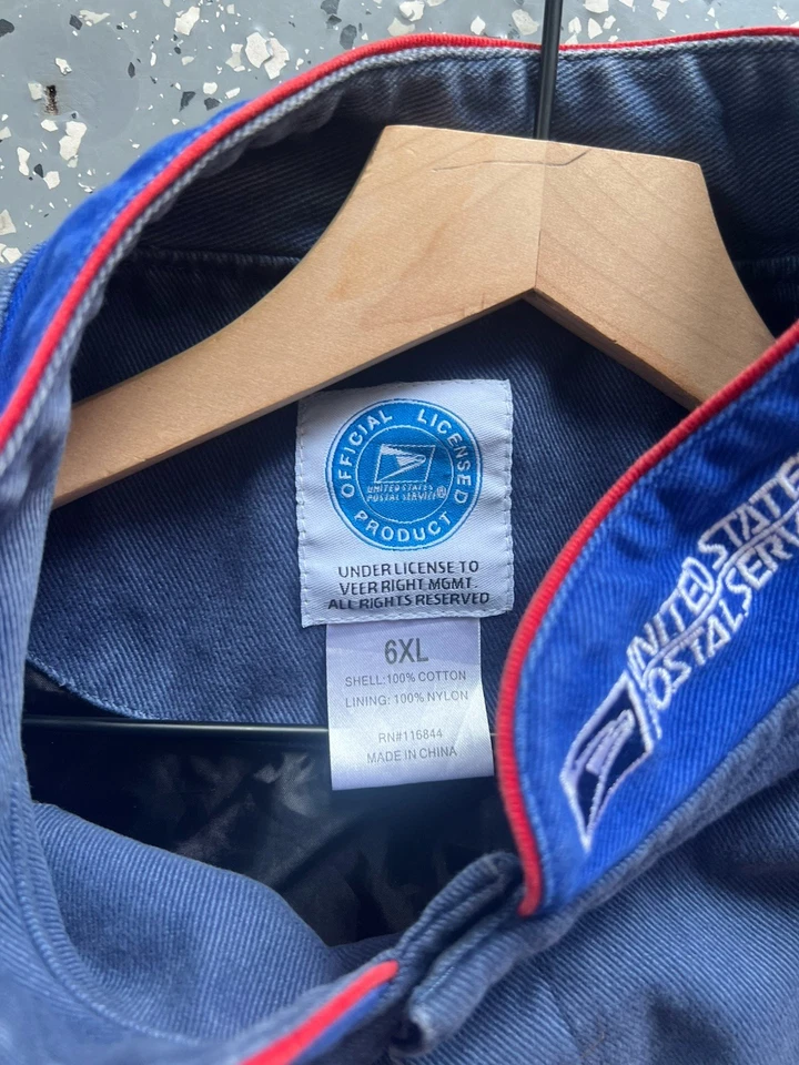Chaqueta de carreras NASCAR vintage USPS talla 6XL Foto 4 de 4