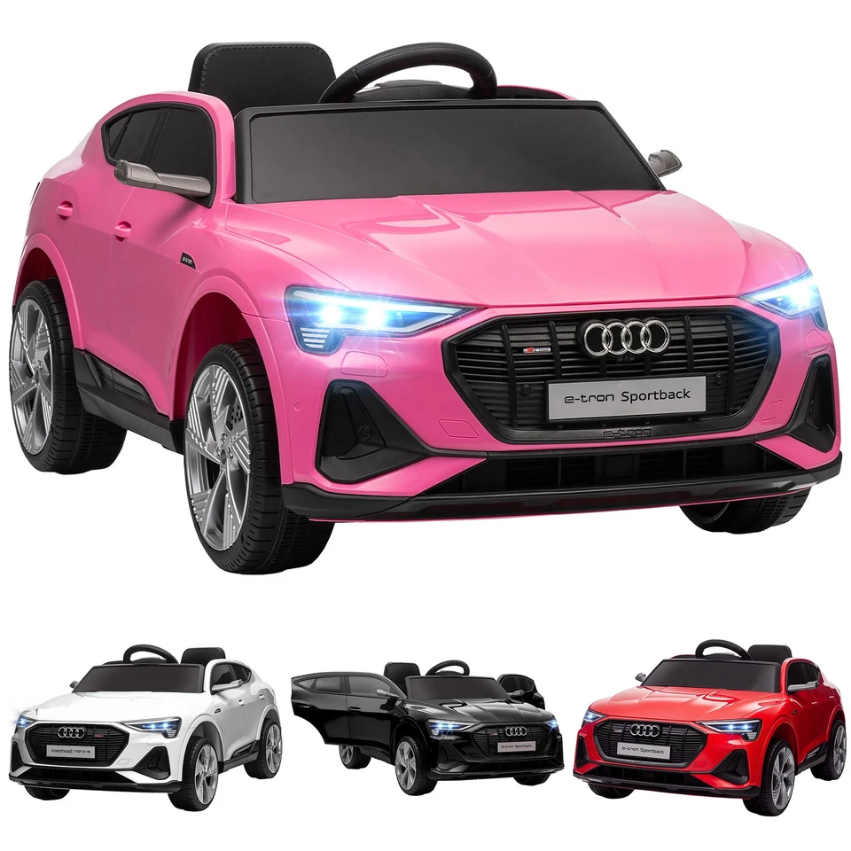 HOMCOM Macchina per Bambini 12V con Telecomando Velocità 3-5km/h e Musica