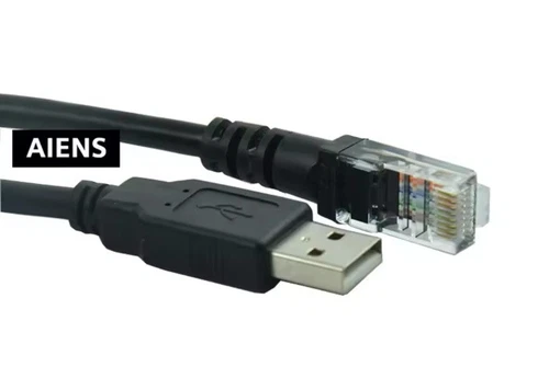 Cable de programación USB PLC VF-S11 VF-AS1 para depuración inversor TOSHIBA USB-RJ45 - Imagen 2 de 5