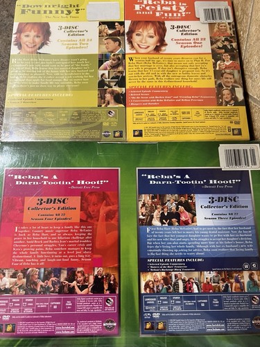 NEW/FACTORY SEALED REBA McEntire COMPLETE SEASONS 1-4 DVD SETS! 12 DVDS Sealed - Picture 2 of 2