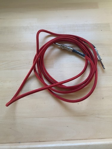 Dimarzio RED 3m 10 ft Braided Guitar Bass Quality Instrument Cable Lead