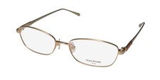 NEW VERA WANG LUXE MIRIAM EYEGLASS FRAME FULL-RIM 51-16-132 WOMENS YG TITANIUM