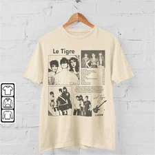 Vintage Le Tigre T Shirt Vintage Le Tigre Stripe Collar T Shirt BL650