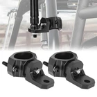 2x Motorcycle Headlight Mount Bracket Spot Fog Light Tube Fork Bar Clamp Holder