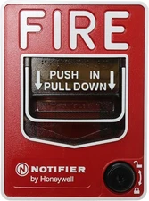 Honeywell Notifier NBG-12LX Fire Alarm Addressable Pull Station Key Lock...