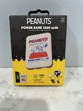 Peanuts 75 Year Anniversary Power Bank Phone Charger "Hanging around since 1950"