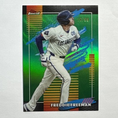 2026 Topps Finest - Freddie Freeman #163 Uncommon Green Refractor /99 Dodgers