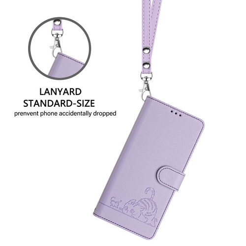 Cat Wallet Leather Phone Case for Motorola G72 G53 G84 G54 G60 G30 G22 G24 E32 - 第 12/18 張圖片