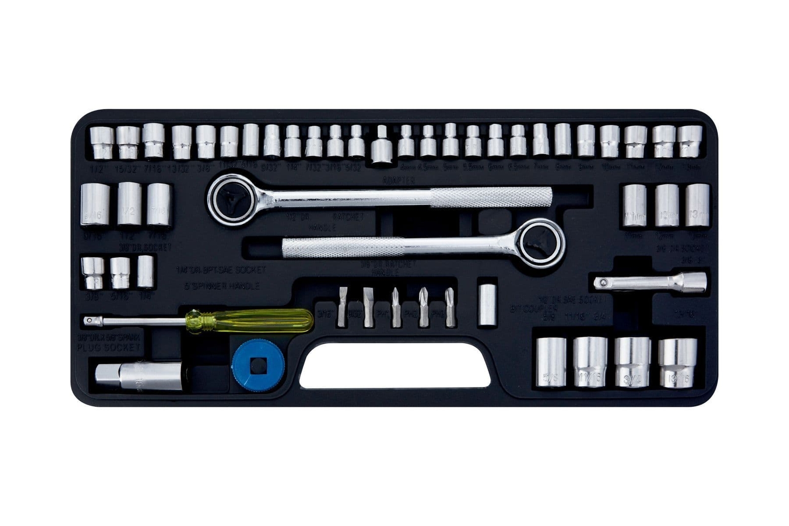 Bluespot 52Pc Blue Spot Socket Set - 52 14 38 Drive Metric Af Blue Tools 12In 01746 Piece - Socket Set 52 14 38 Drive Metric Af Tools 12In 01746 - Image 4