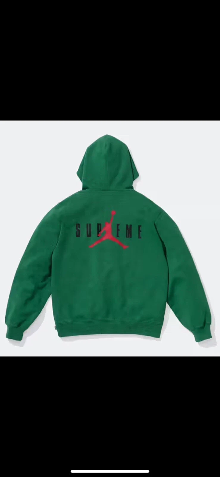Sweat à capuche vert F/W 2024 Supreme Jordan taille M   **COMMANDE CONFIRMÉE**