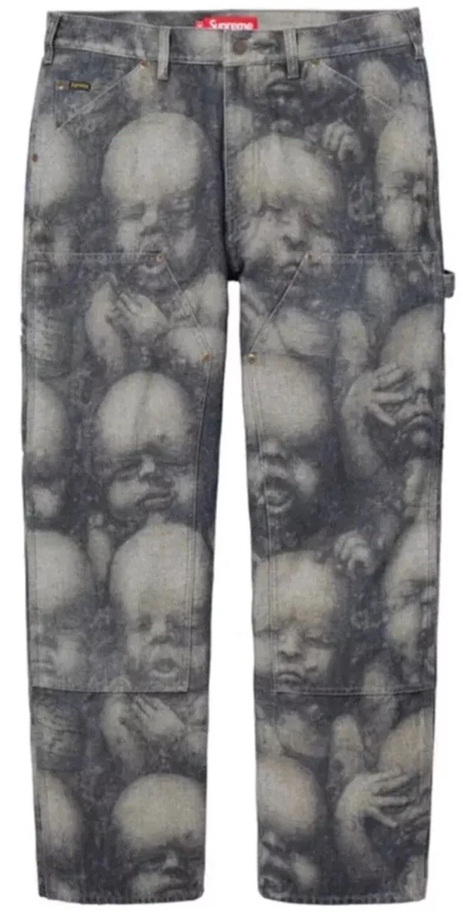Supreme H.R. Jean double genou Giger taille 34