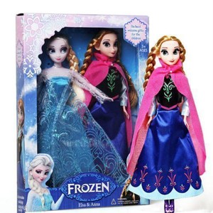 2PCS-Birthday-Gift-Playset-Frozen-Princess-Elsa-amp-Anna-12-034-30CM-Doll-Figures-toy