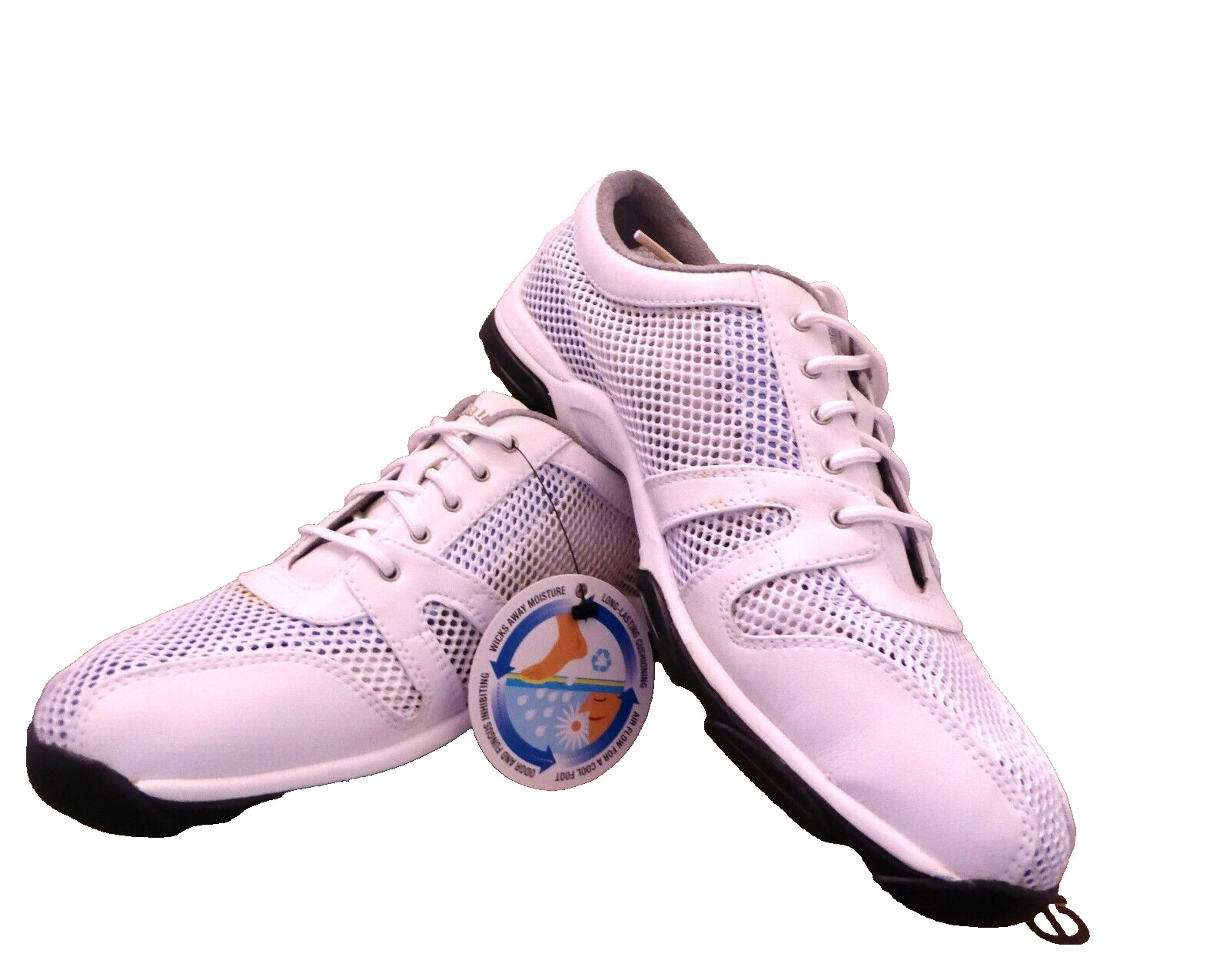 White Mesh Lace-up Soft Spikes 8