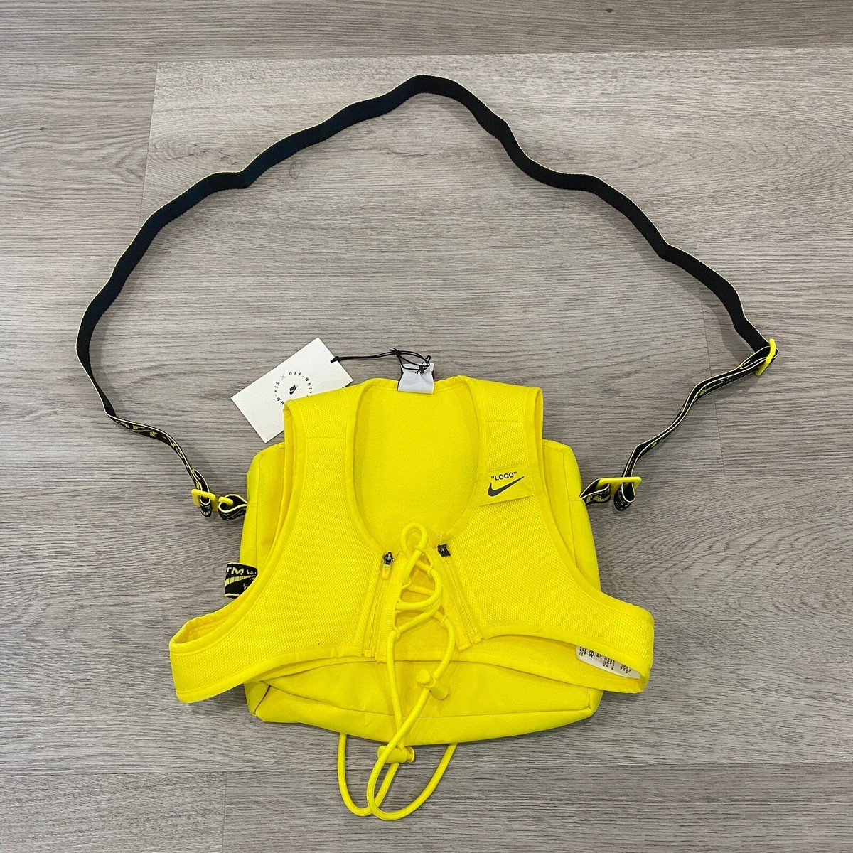 NIKE × off-white バッグ　イエロー Nike Off White Neon Yellow Shoulder Bag | eBay