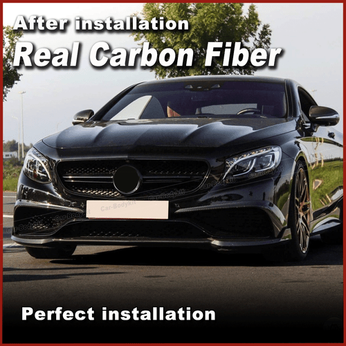 2x Carbon Canards Splitter Flaps Front Spoiler für Mercedes C217 S500 S550 Coupe - Picture 2 of 11