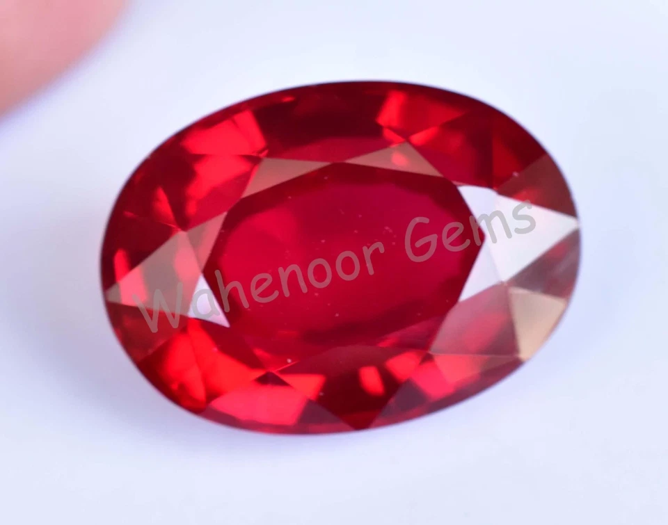 43.80 Ct Natural Blood Red Ruby Oval Certified Mozambique Stunning Gemstone - Image 4 of 4