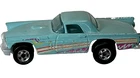 1977 Hot Wheels '57 Ford T Bird Turquoise Plastic Malaysia Thunderbird Aqua VTG