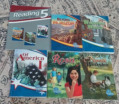 Abeka Grade 5 Readers Lot Of 5 With Answer Key Christian Homeschool Curriculum 