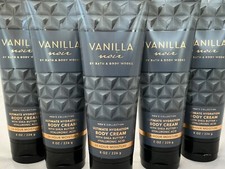 5 FIVE VANILLA NOIR 8oz Shea CREAM Men s Collection Bath and Body Works