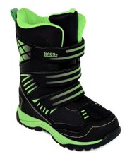 Totes Youth Snow Boots Sizes 12 1 4 6 NEW Lucas II Black Green Boys/Girls Insula