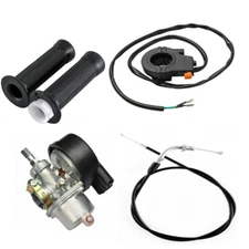 7/8'' Throttle Grips Cable Kill Switch for 2 Stroke 49cc 80cc Motorized Bicycle
