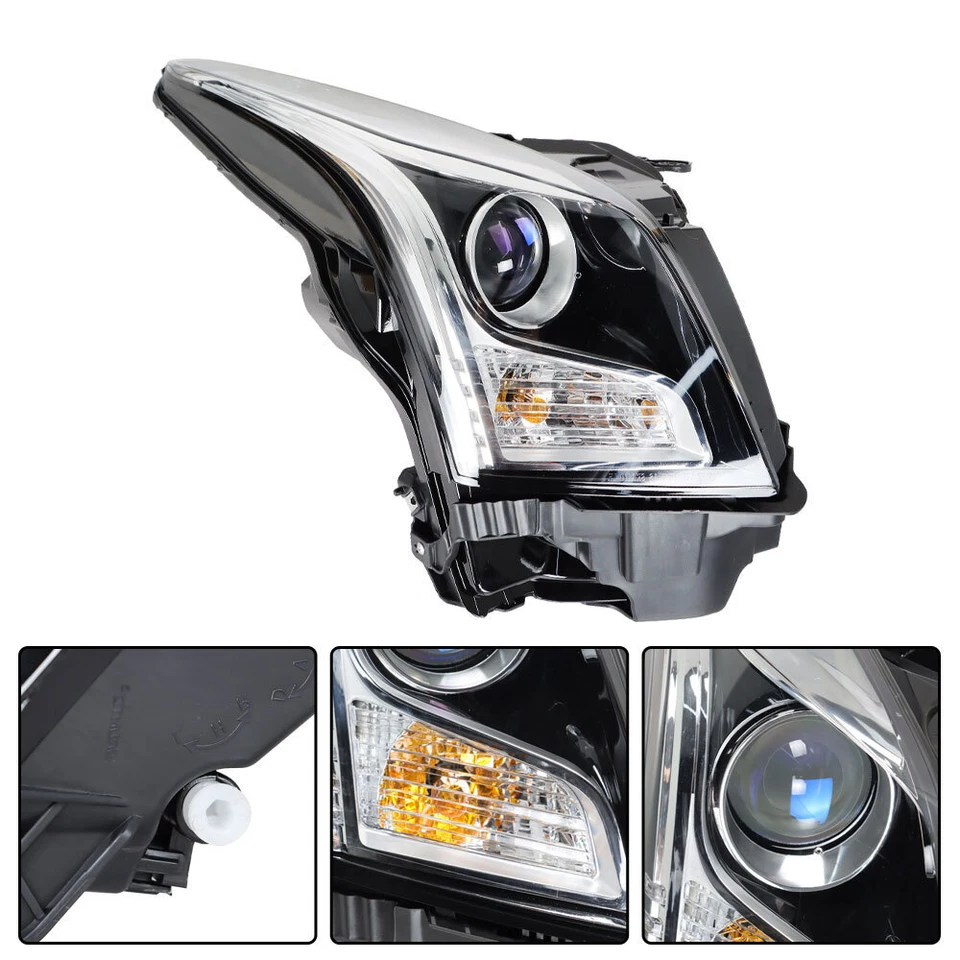 For 2013-2018 Cadillac ATS Passenger Side Halogen Projector Headlight Assembly - Image 2 of 4