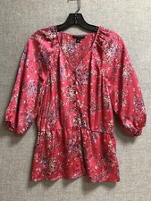 Banana Republic Florals Blouse Sz S