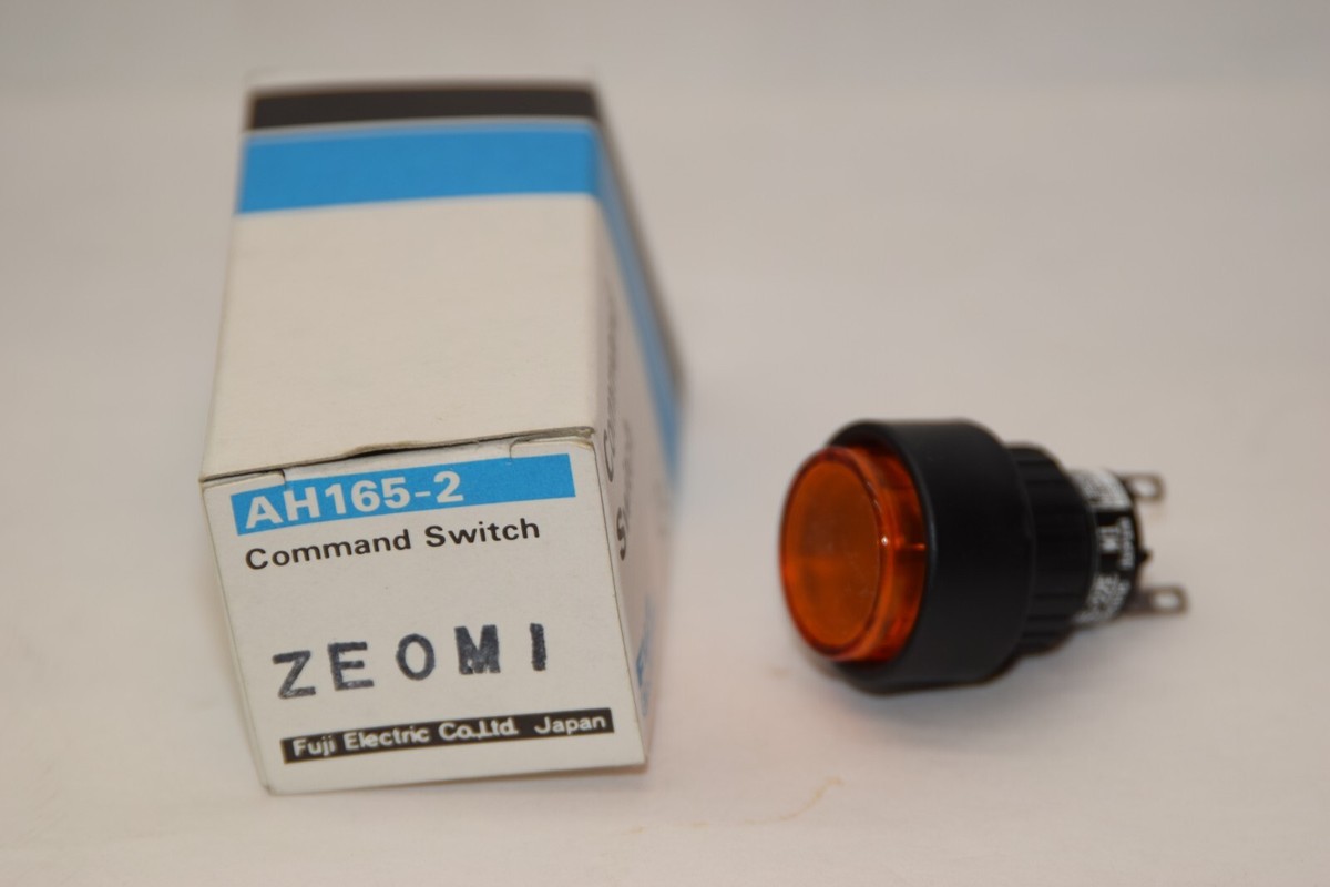 FUJI ELECTRIC AH165-2 AH165-2ZE ZE0MI Orange Push Button Command