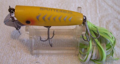 Vintage FredArbogast アーボガスト JITTERBUG 釣り 41323 VINTAGE ARBOGAST SPUTTERBUG LURE 2-1/8