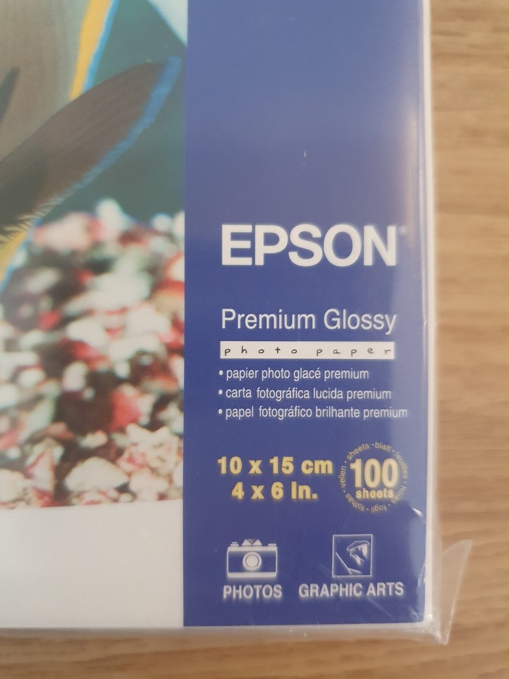 Epson 4 x 6" Premium Glossy Photo Paper 100 Sheets New eBay