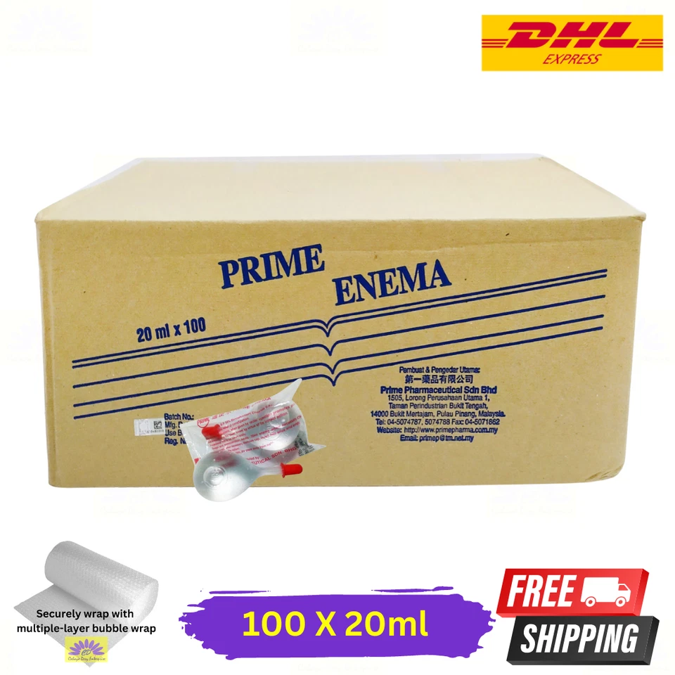 100 X Prime Enema Pump 20ml For Adult Instant Constipation Relief - Image 2 of 4