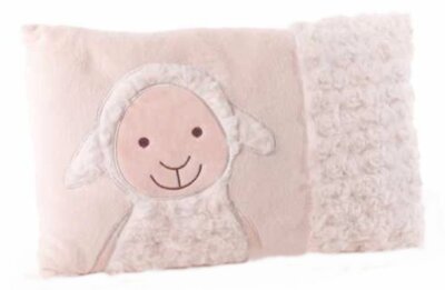 Kuschelkissen Schaf Berti Schmusekissen Kinderkissen Flauschig. 40 x 25 cm