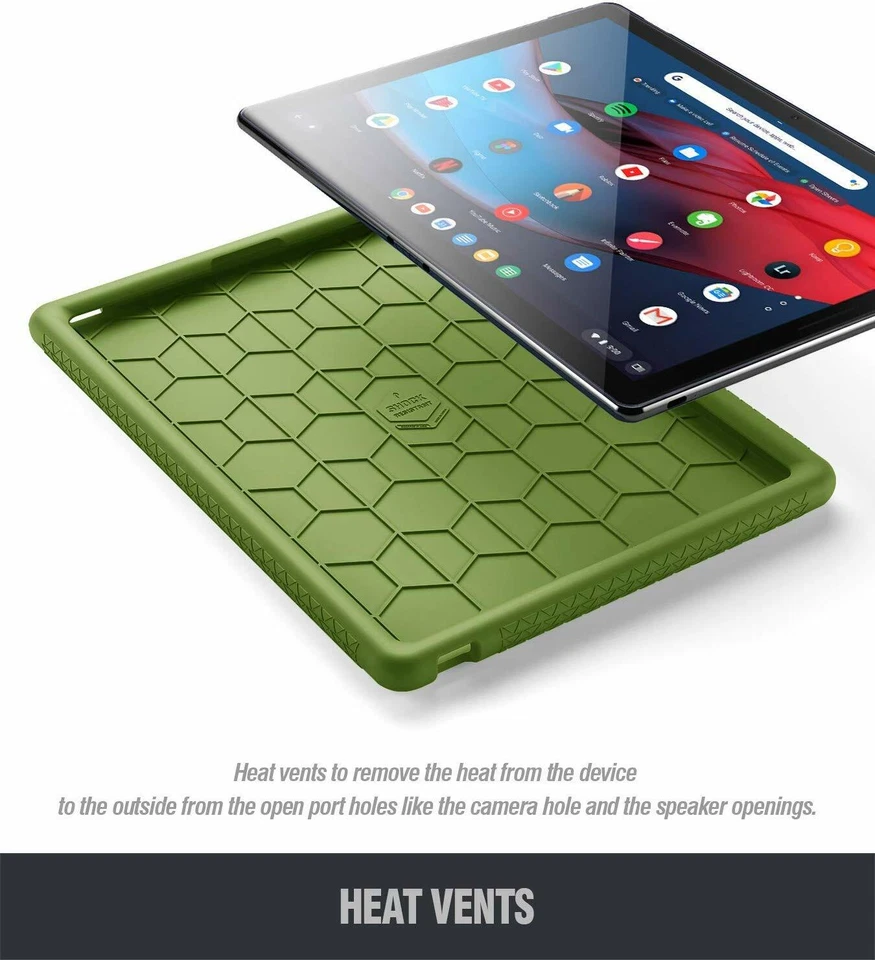 For Google Pixel Slate 12.3 Tablet Case | Poetic Kids Friendly Silicone Cover - Image 3 of 4