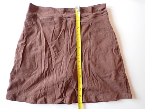 Girl Scouts Brownie Skort Size Medium 10/12 Brown with Yellow - Picture 4 of 12
