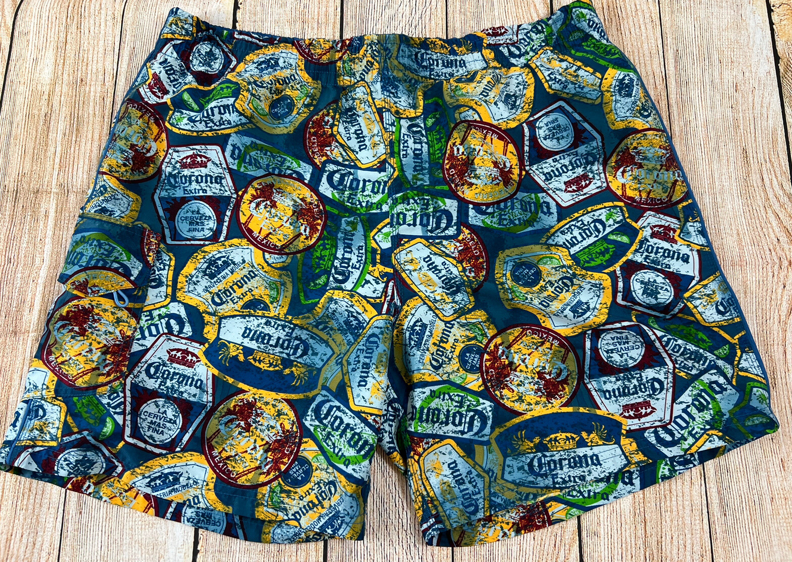 Mens Corona Extra Beer Swim Trunks Board Shorts All O… Gem