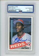 1985 Topps Eric Davis RC #627 signed RC Rookie PSA/DNA auto Cincinatti Reds