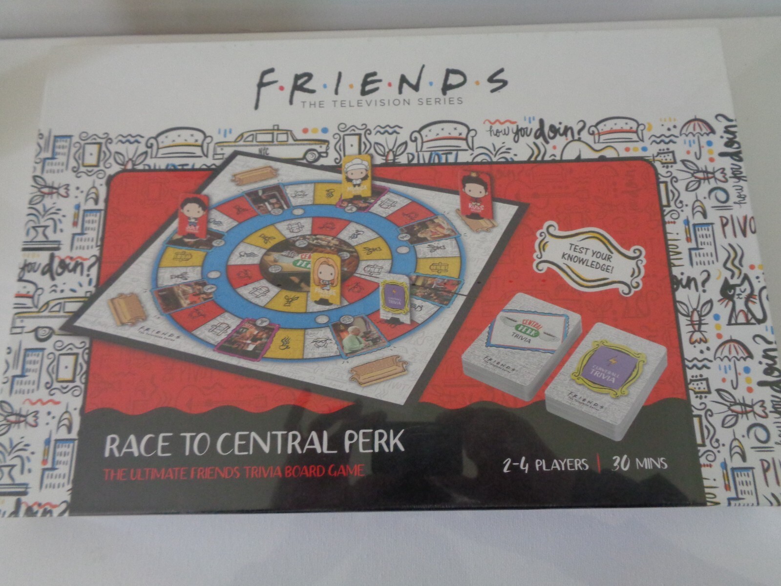 Friends Board Game The Television TV Series Race To Central Park Game NEW