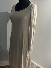 Ladies Long Beige Dress size 10