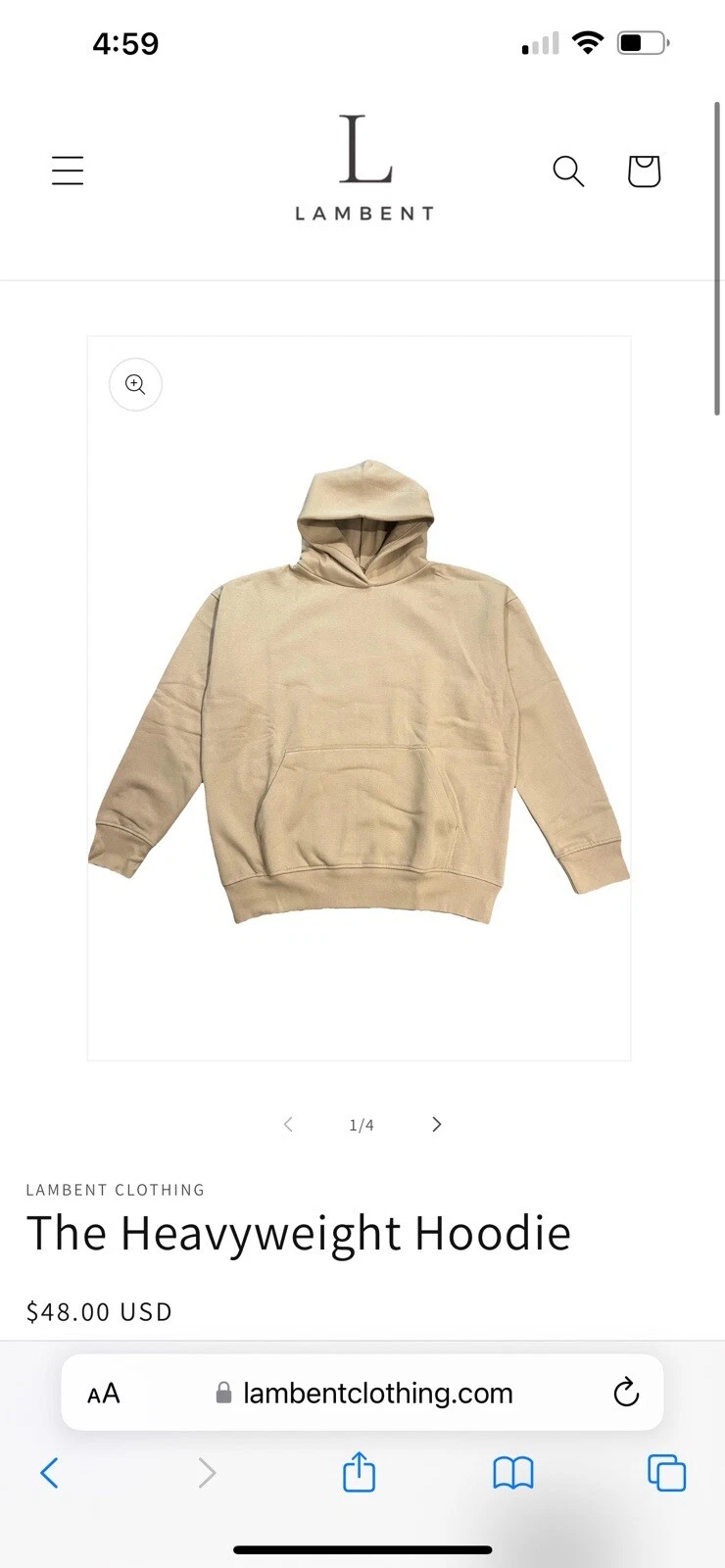 VETEMENTS Felpa con cappuccio uomo sabbia bianca abbigliamento agnello