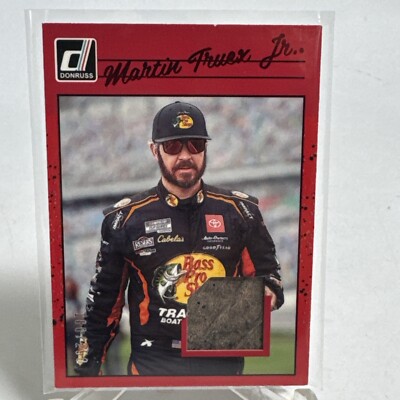 2023 Panini Donruss Racing Martin Truex Jr R90R-MTJ 1990 Retro Red Relic /250 NM