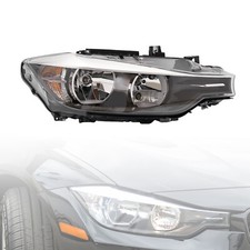 Right Passenger Side Halogen Headlight For 2012-2015 Bmw 320i 328i Base Sedan