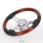 Seagull Marine Palma II 5008 boat steering wheel leather black boats with Teleflex Ultraflex