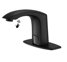 BWE A-918106-B Automatic Sensor Touchless Bathroom Sink Faucet Matte Black