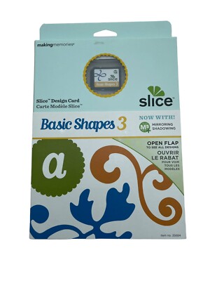 Basic Shapes 3 Slice Memories Family Word Expressions  Design Card & Booklet NEW