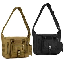 Mens Military Tactical Messenger Shoulder Bag Molle Crossbody Outdoor Laptop Bag
